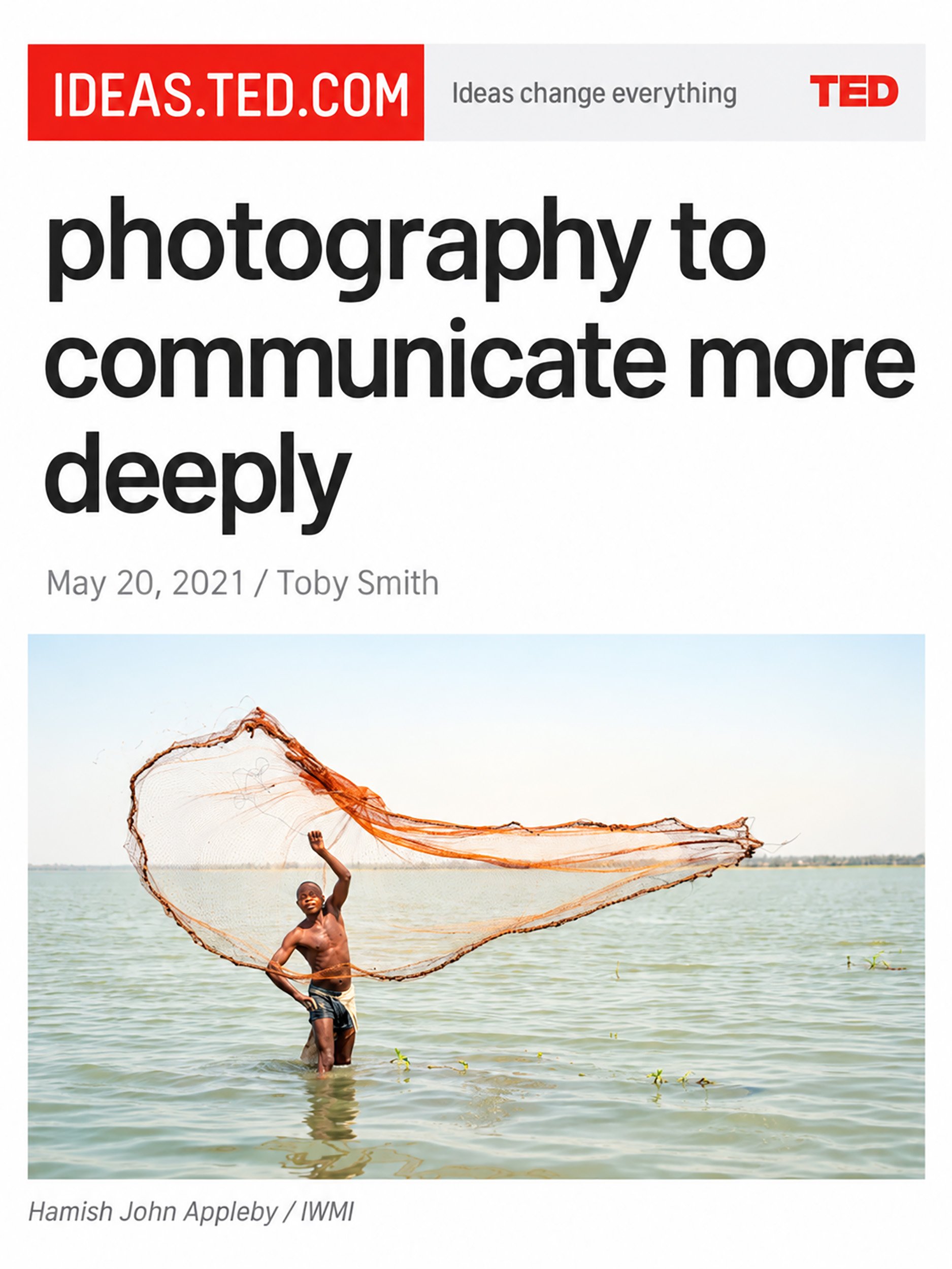 TED Ideas – Photography to Communicate More Deeply (2021)