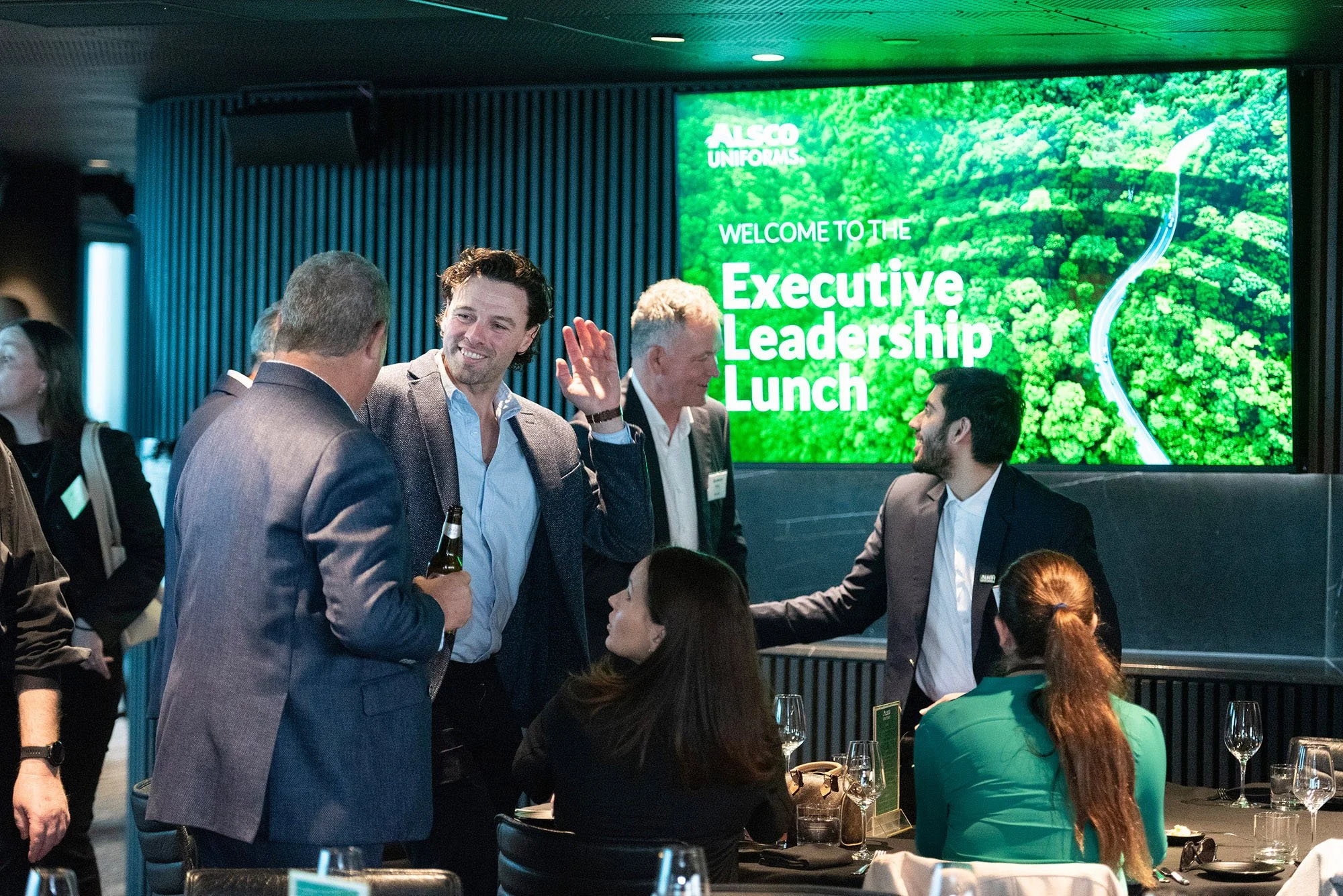 Networking at Alsco Uniforms Lunch