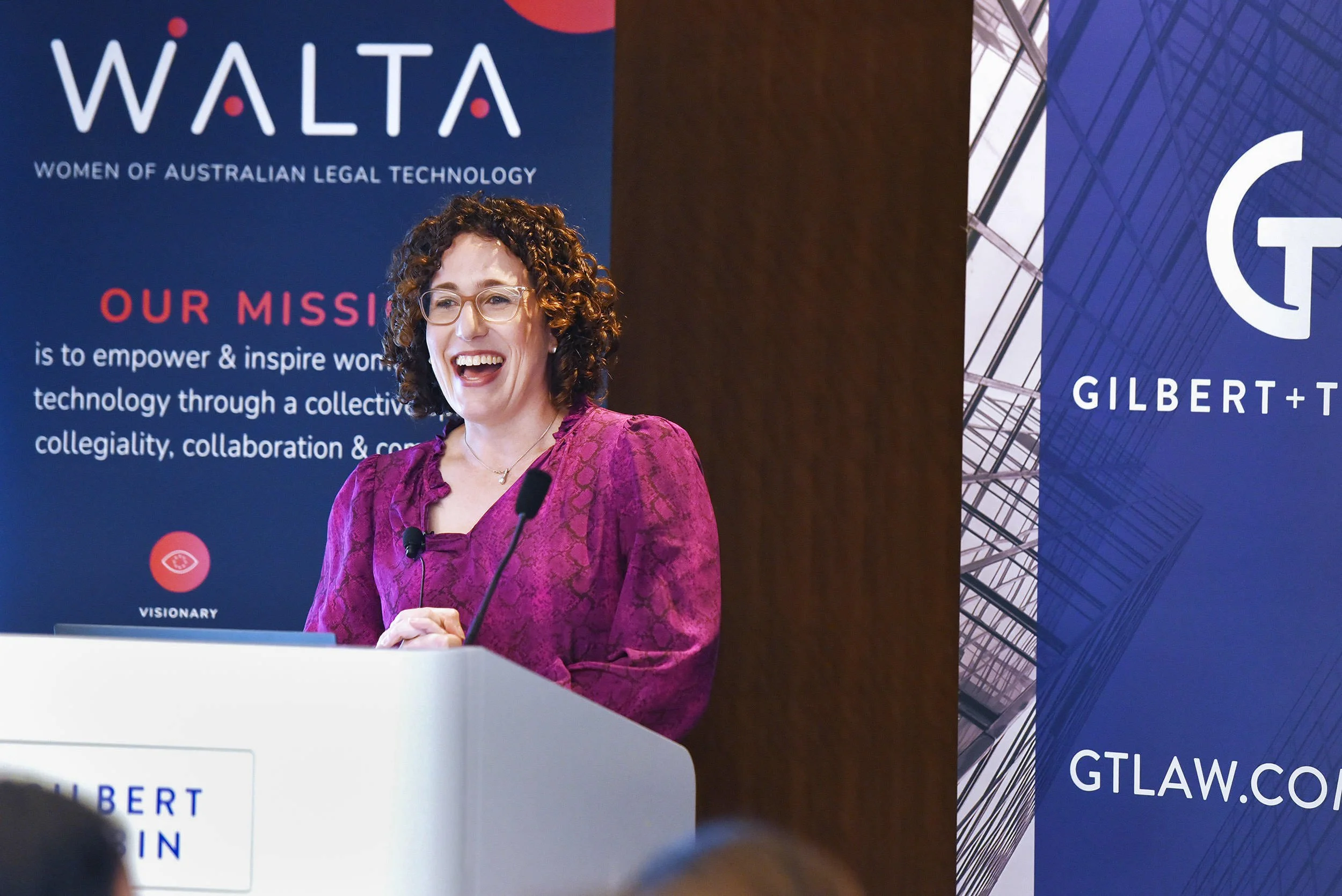 A Light-hearted Moment at the Lectern