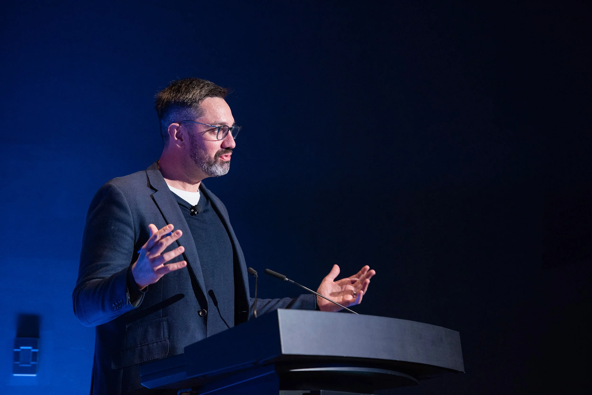 Melbourne Conference — Speaker on Stage