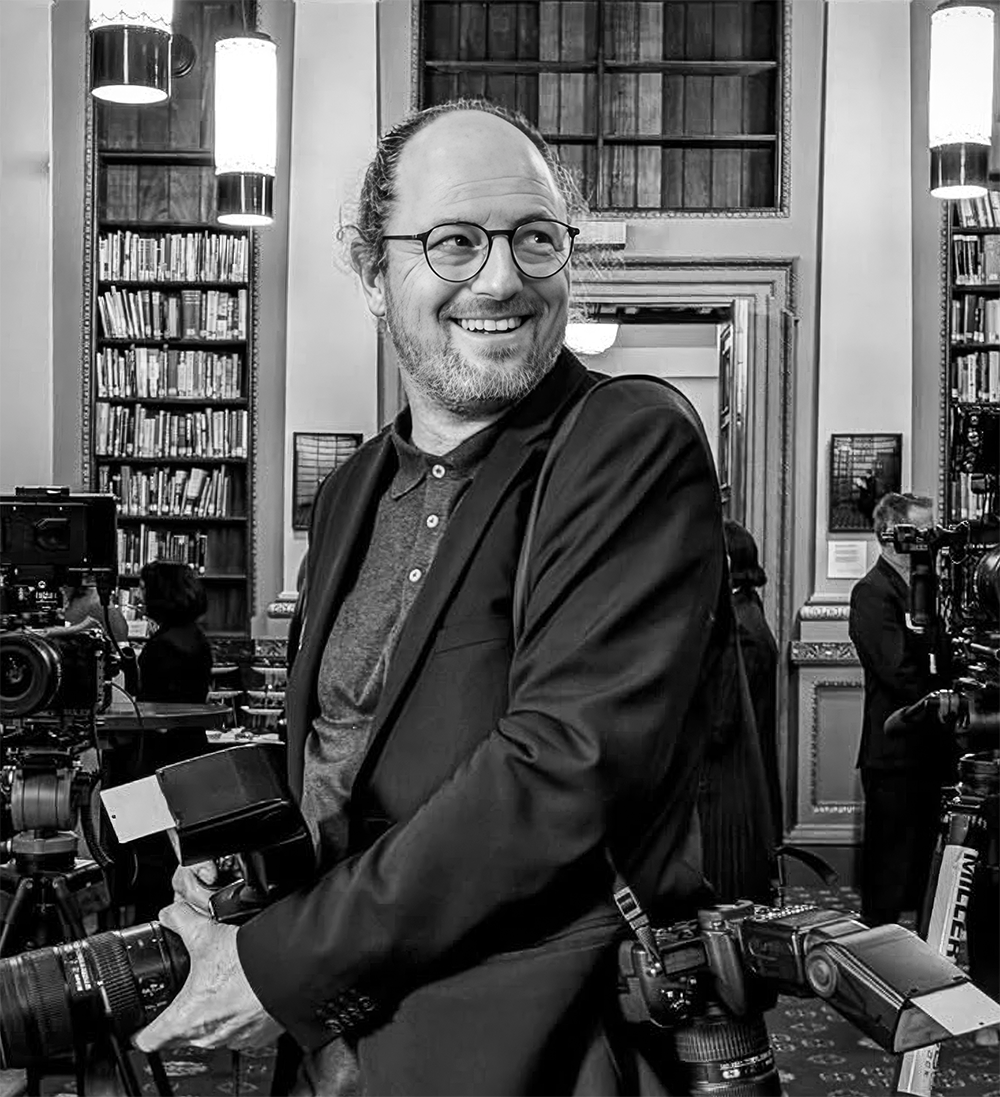 Hamish John Appleby at work on assignment.