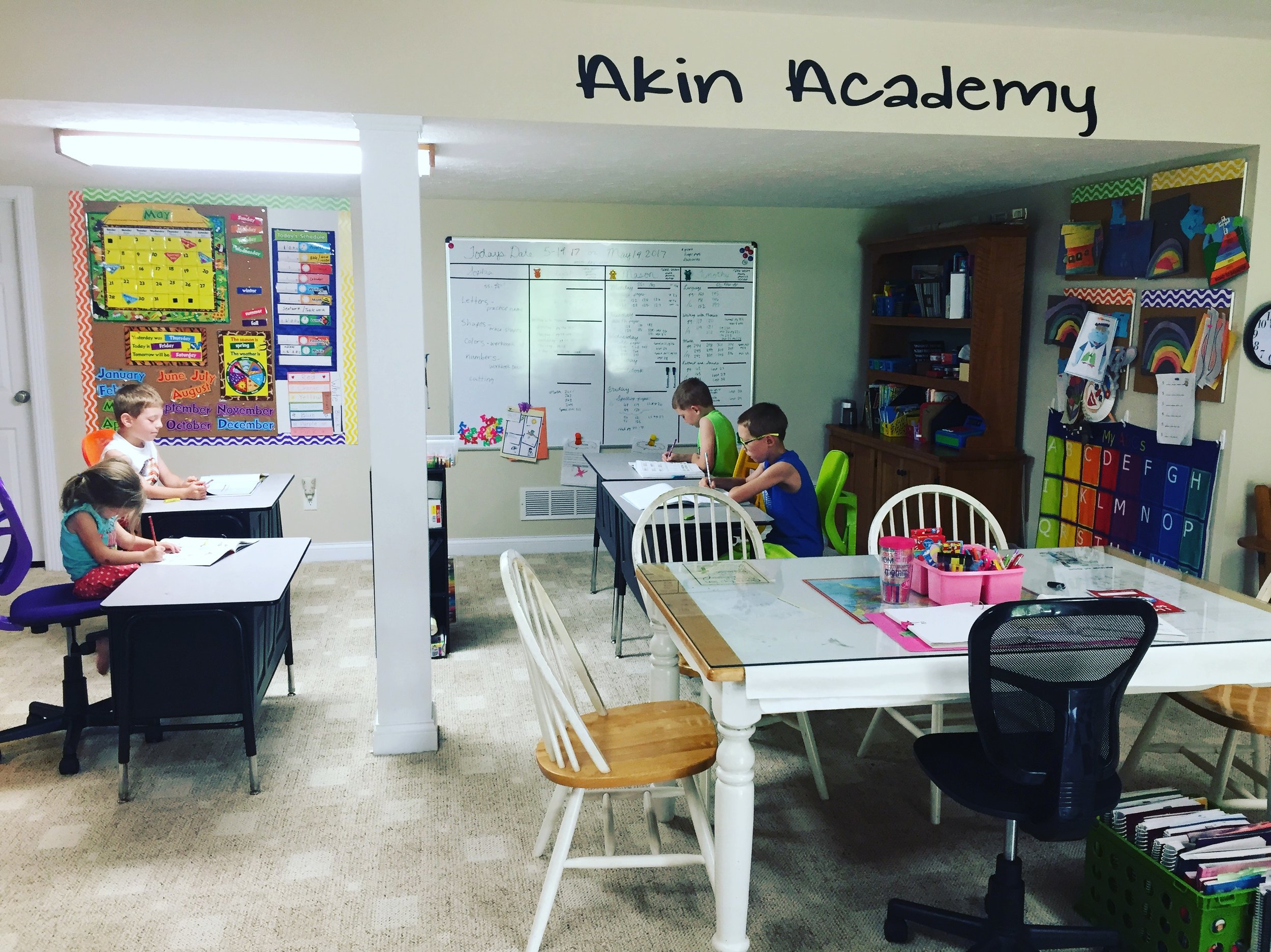 The classroom.