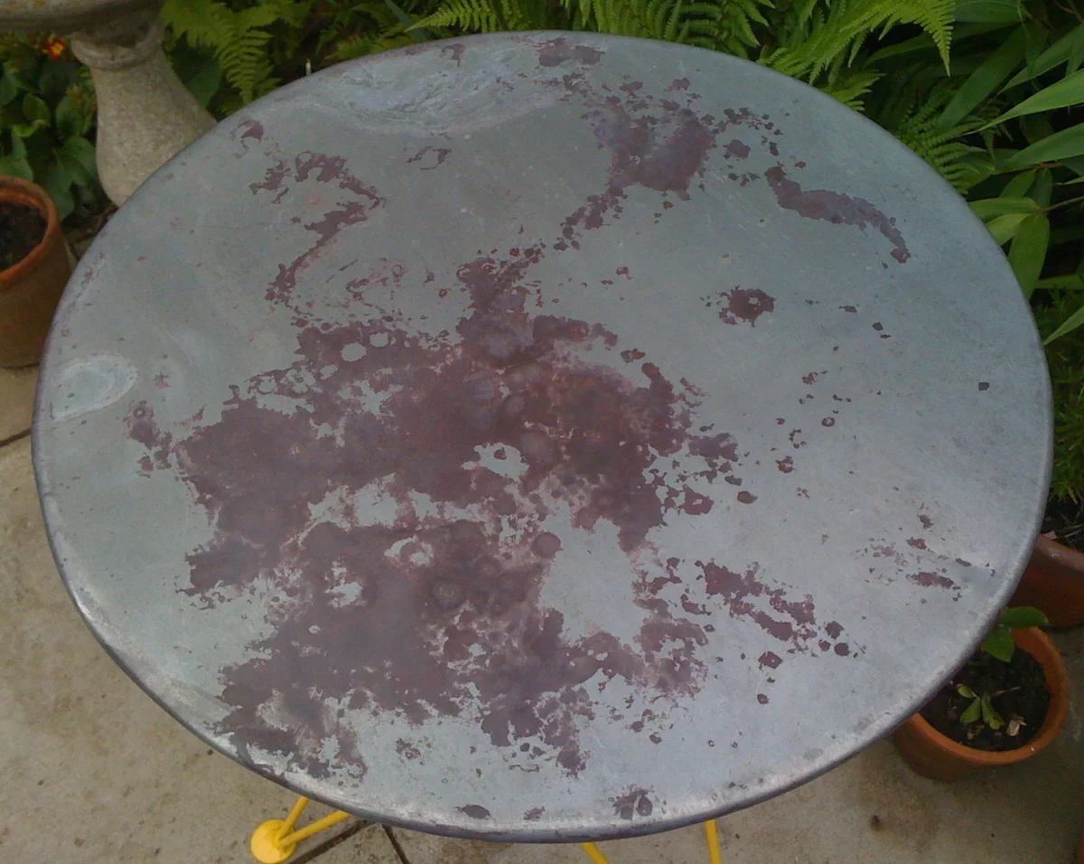 Sputnik Table Zinc Top