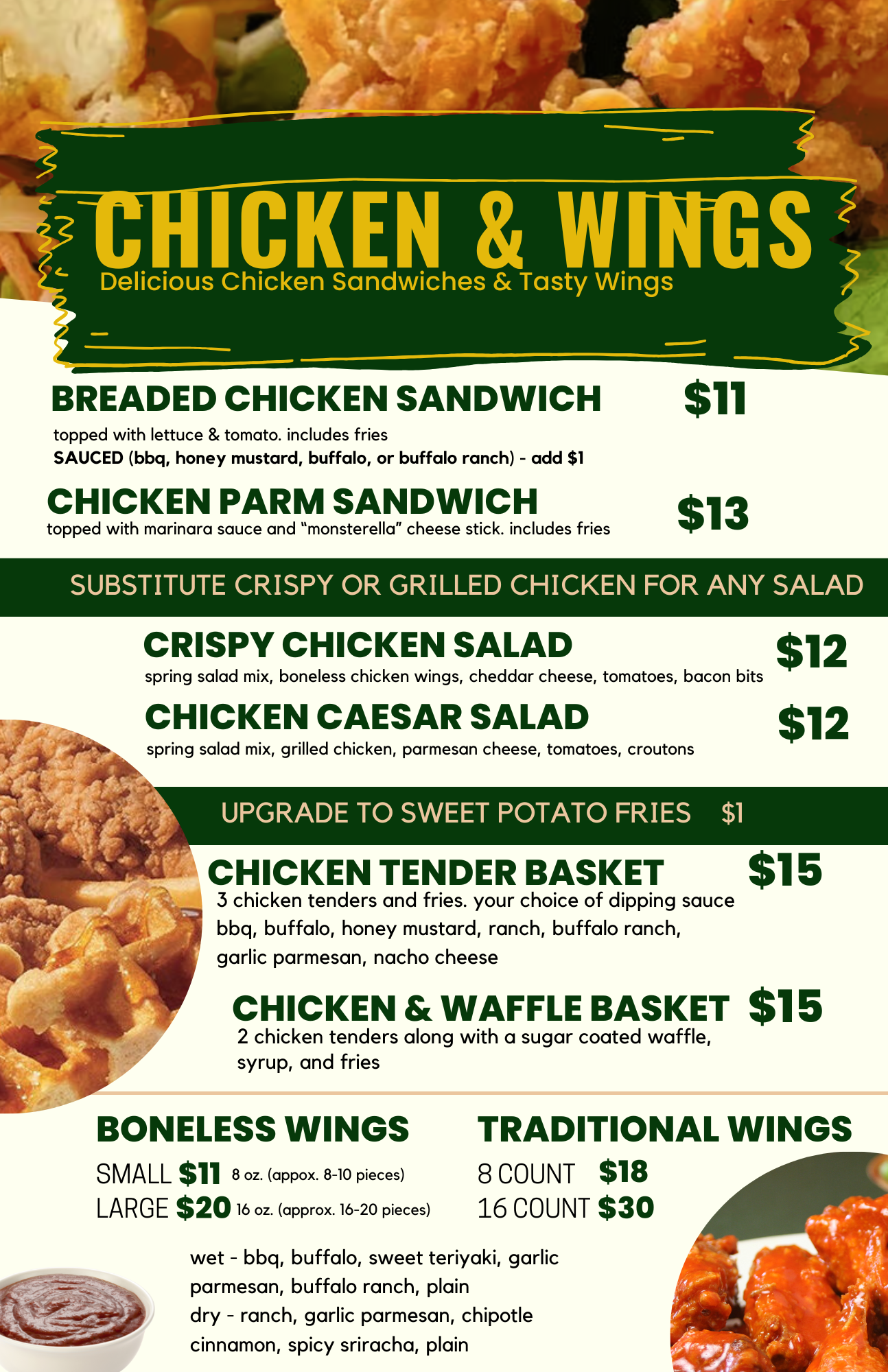 Menu — Fun Fore All Family Fun Park