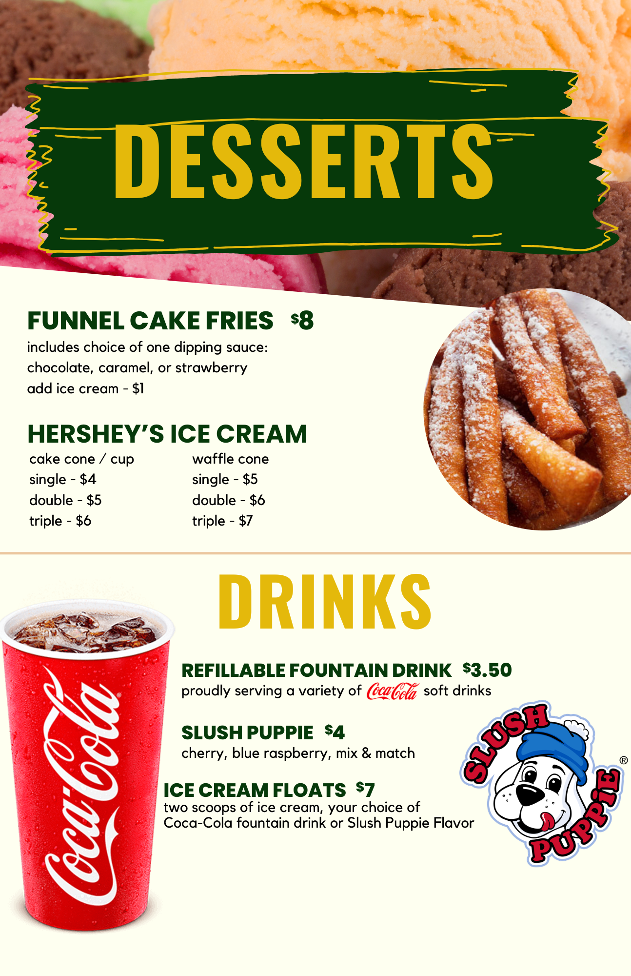 Fun Spice Menu Menu — Fun Fore All Family Fun Park