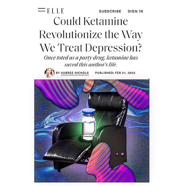 My intention for my latest @elleusa piece [LINK IN BIO/STORIES] was to bring awareness to ketamine as a  breakthrough treatment for mental health. It quite literally saved my life last year after I had tried everything imaginable to reclaim a sense o