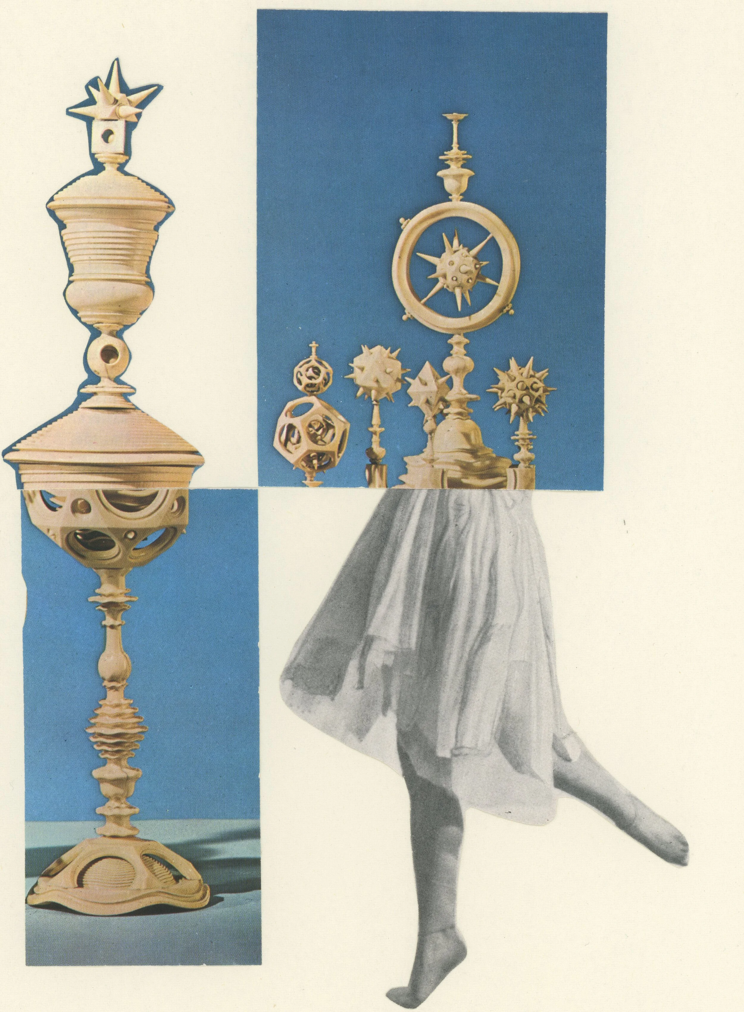 'Still Dancing III', collage on paper, 21 x 29 cm, 2021