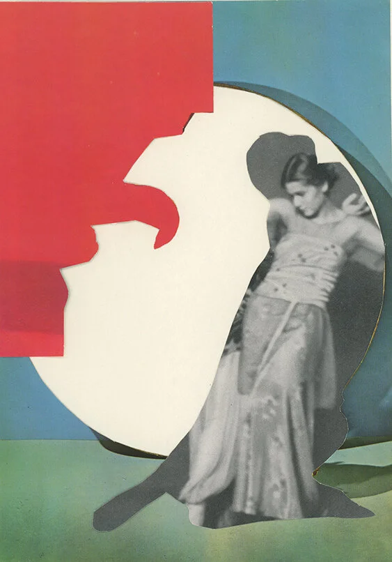 'Womens Day IV', collage on paper, 21 x 29 cm, 2021