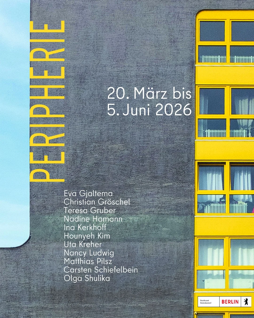 Group Show 'Peripherie' in Galerie Südhalle, Berlin 20.03.26 until 05.06.26
