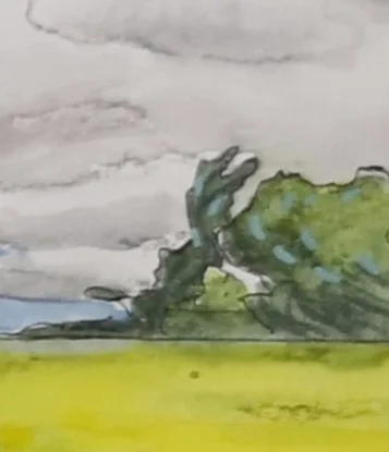I also quite like this windswept tree in the background. Very prairie