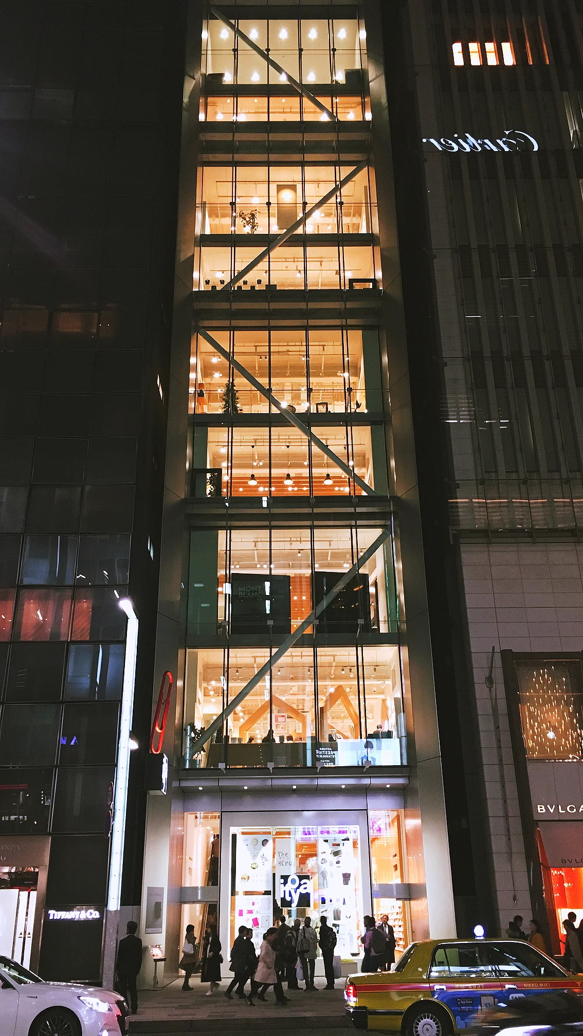 Itoya, Ginza store-front. All the floors here are stocked with stationery.