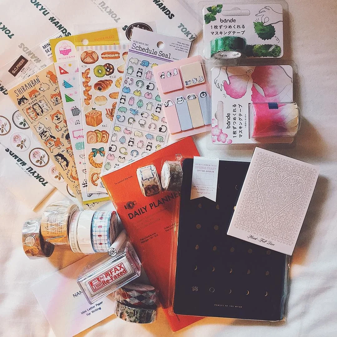 My final stationery loot from Tokyu Hands, Shibuya