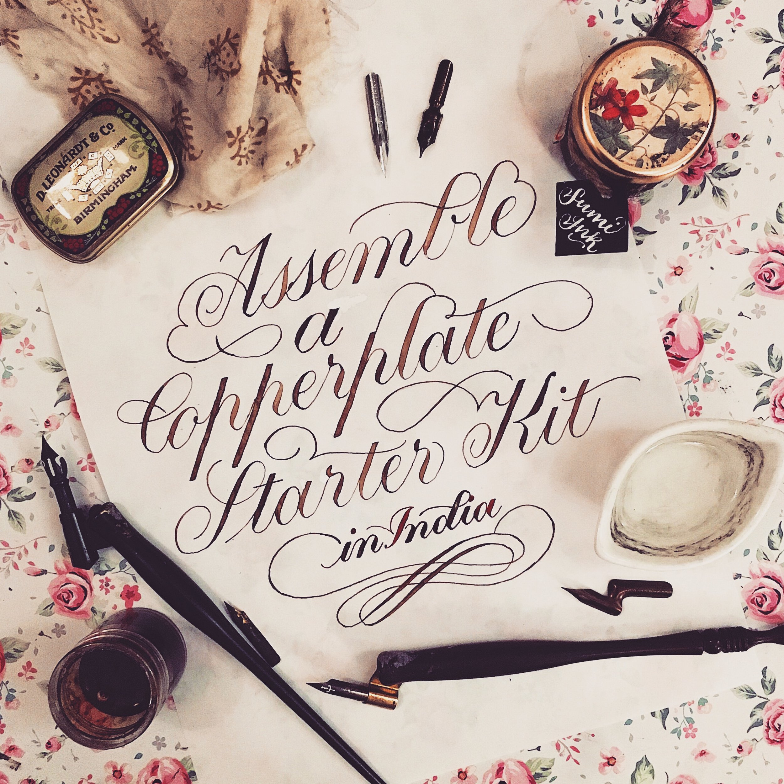 Back in stock: Brush Calligraphy Kits to learn lettering in India