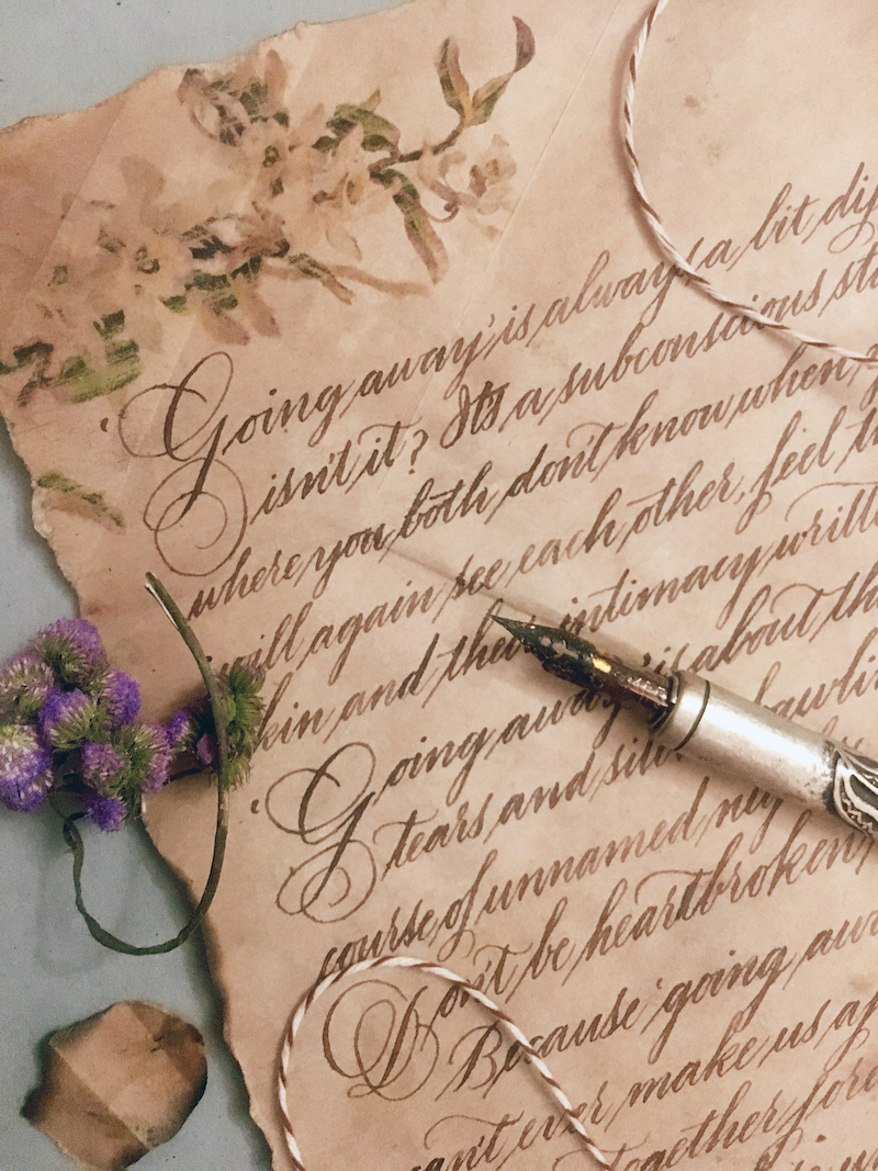 Buy a victorian-style personalised letter for a handmade
