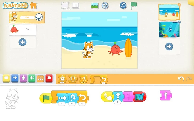 Plataforma Scratch Jr.