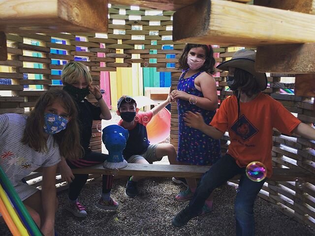 Fun fun fun... From puppet shows on a cardboard tv to races and dancing and bubbles... always bubbles... #spilledmilksocialclub #summercamp #summer2020 #summercamp2020