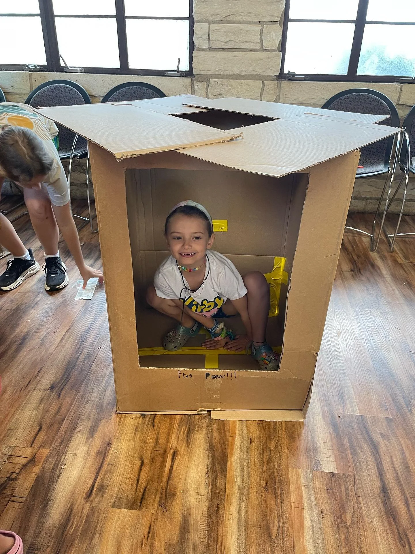 We&rsquo;re really thinking outside AND inside the box 📦 

Cardboard Arcade 2nd weekend workshop went wonderfully well. Wahoo! 

Special shoutout to @craftmeats for contributing amazing bbq lunch to our whole crew!!! We&rsquo;re still dreaming about