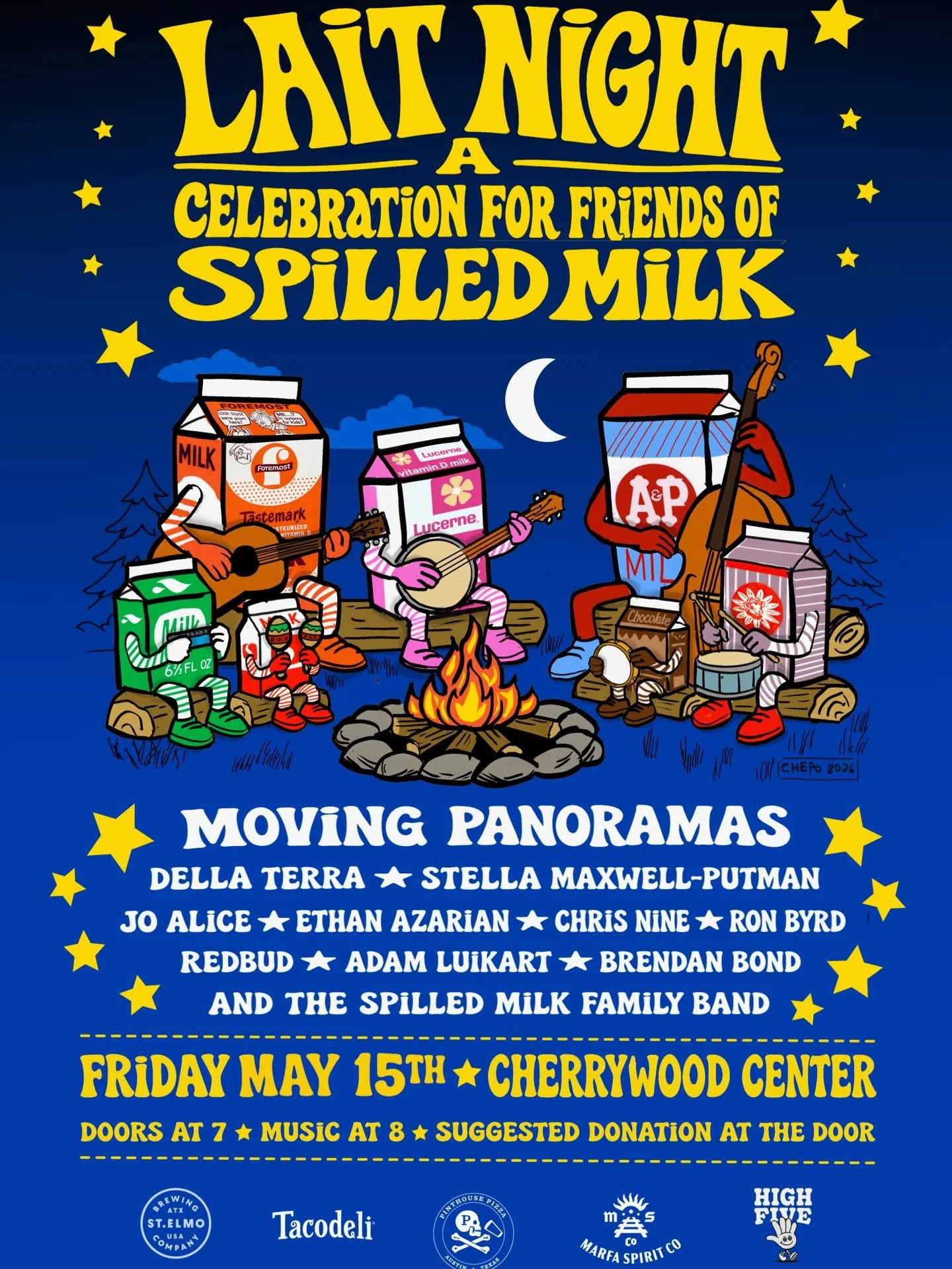 Happy Monday! Big announcement here! 

Friday, May 15th at @thecherrywoodcenter is our big show for the end of the school year, our generous donors, and the wonderful spilled milk community 🎆 

LAIT NIGHT: A Celebration For Friends of spilled milk ?