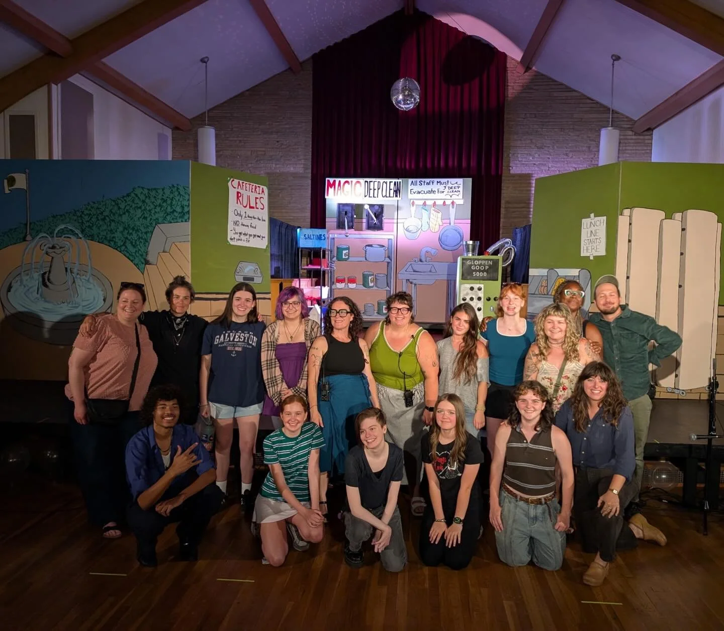 This stellar spilled milk alumnae photo warms our hearts and brings back sweet memories 

🍓 

It&rsquo;s so great that all these wonderful folks came back and joined us for the musical fun that is Bull Shark and the Magic Lunchroom 

Fin Fact: there