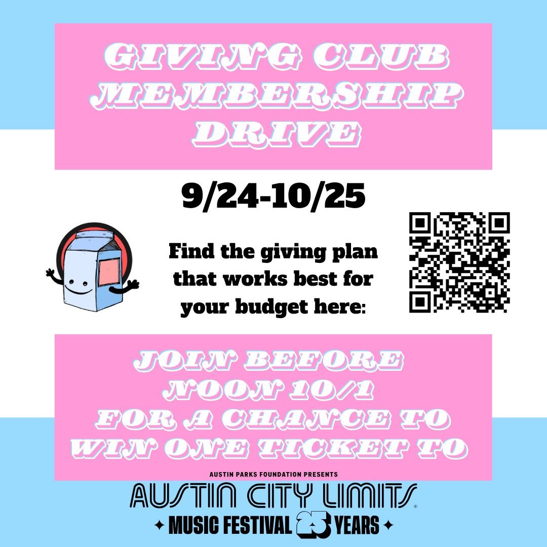 Exciting News! 

Today, we&rsquo;re kicking off the first ever public membership campaign for our sustained giving program: spilled milk Giving Club! 

This initiative enables us to serve all kinds of Austin families in new and more enduring ways. Th