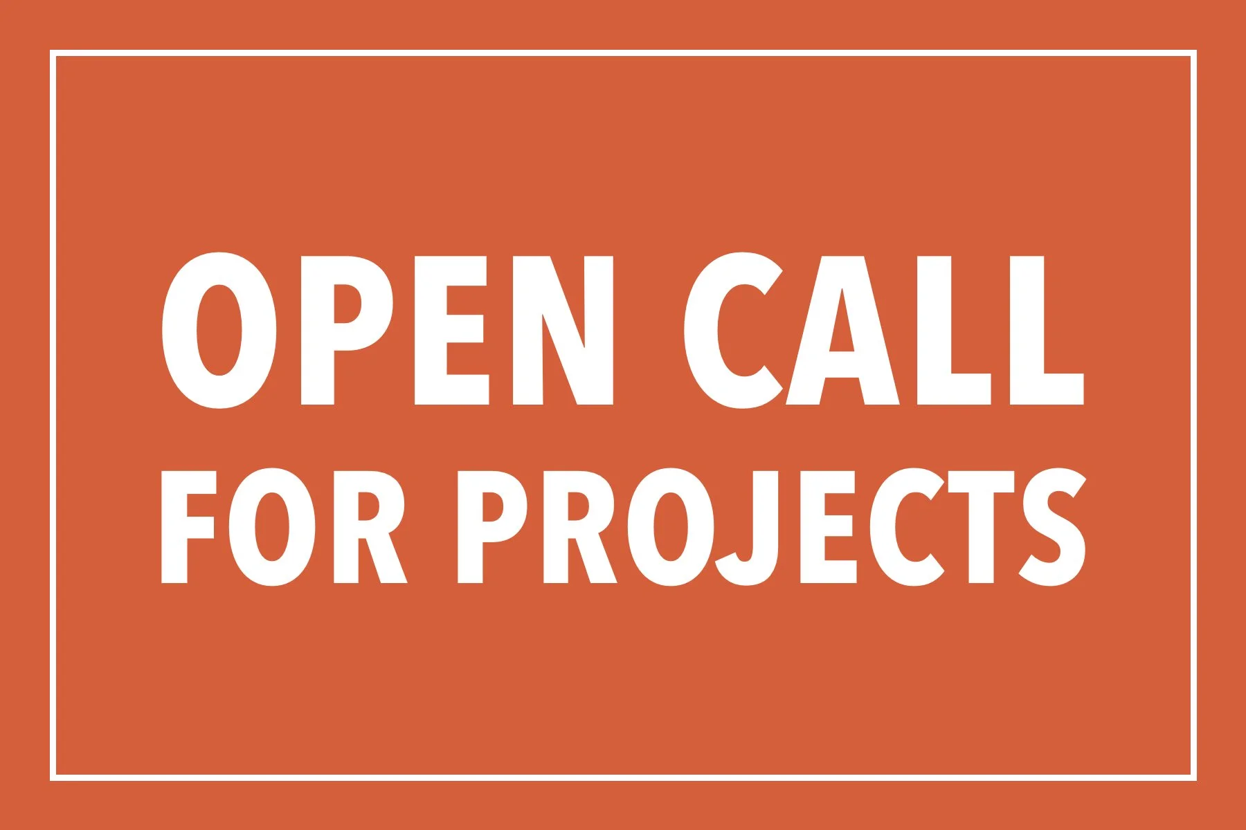 Open Call for Projects 2026