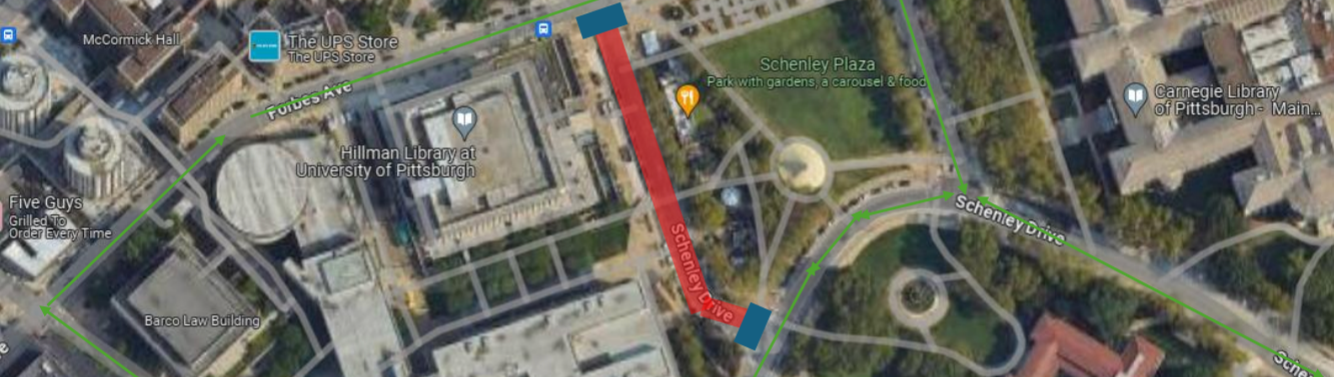 Schenley Drive closure