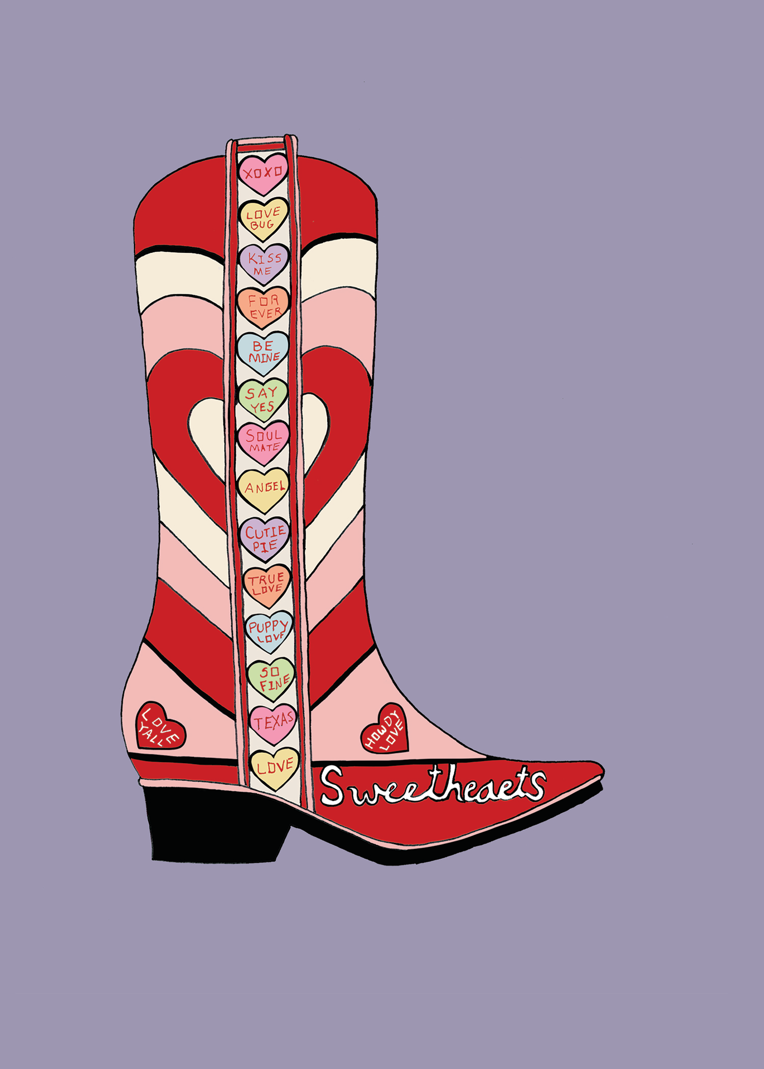 SWEET HEARTS CANDY BOOT
