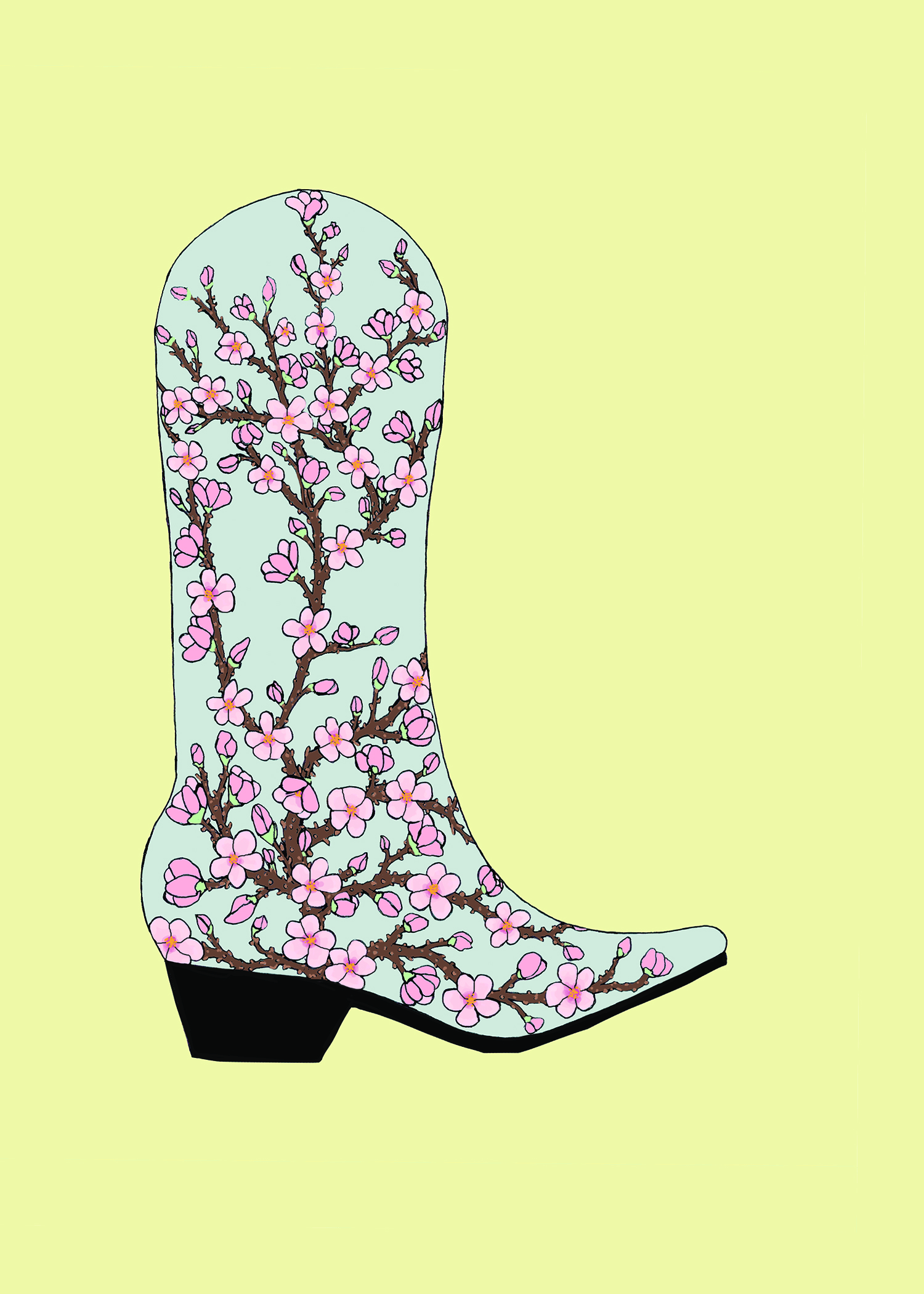 cherryblossomboot5x7.png