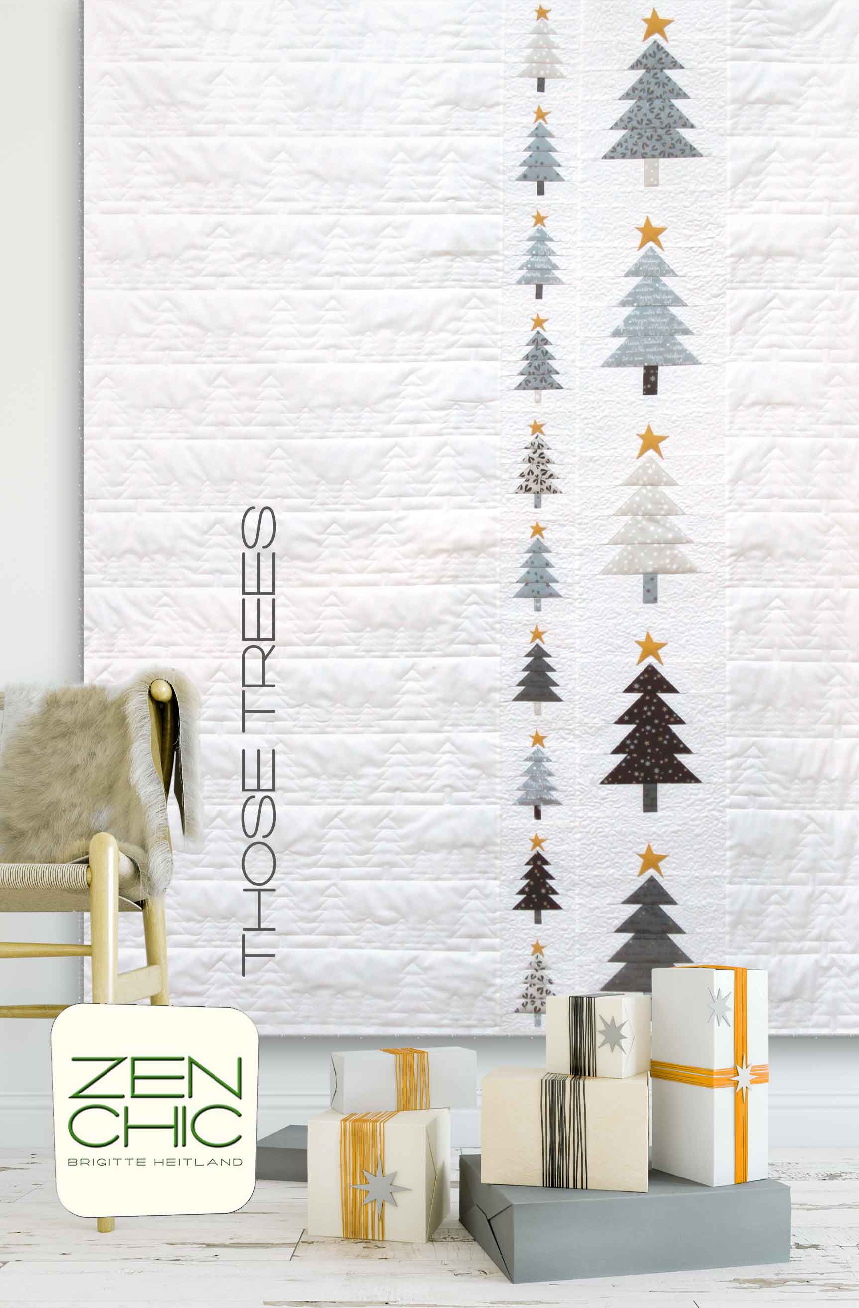 Christmas Trees In A Modern Quilt Blockheads 2018 Block 11