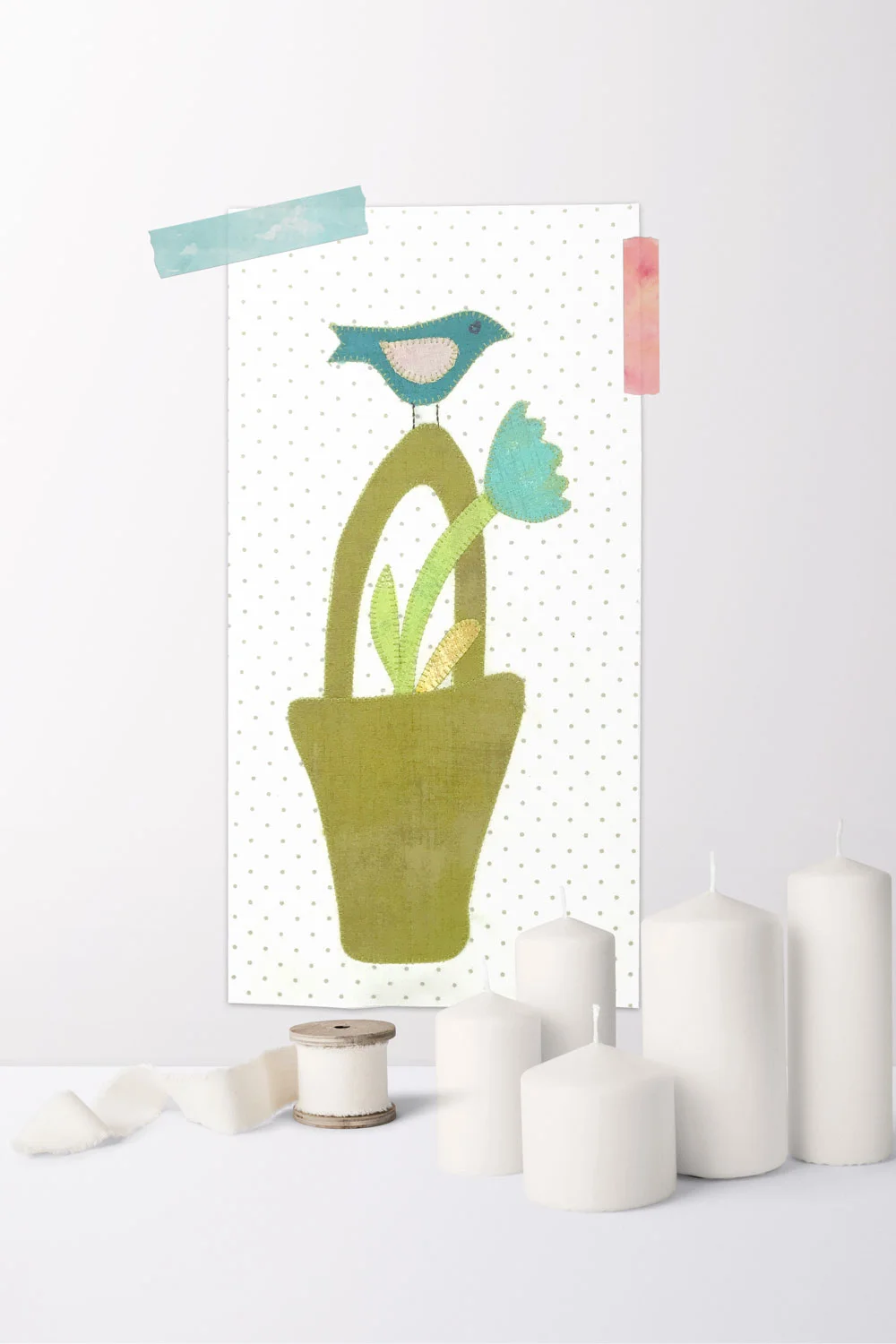 Free quilt along Blockheads 2018, Block 47: Bird and Basket Fabrics used in the block are from Moda, Basic Grey GRUNGE and Zen Chic PAPER