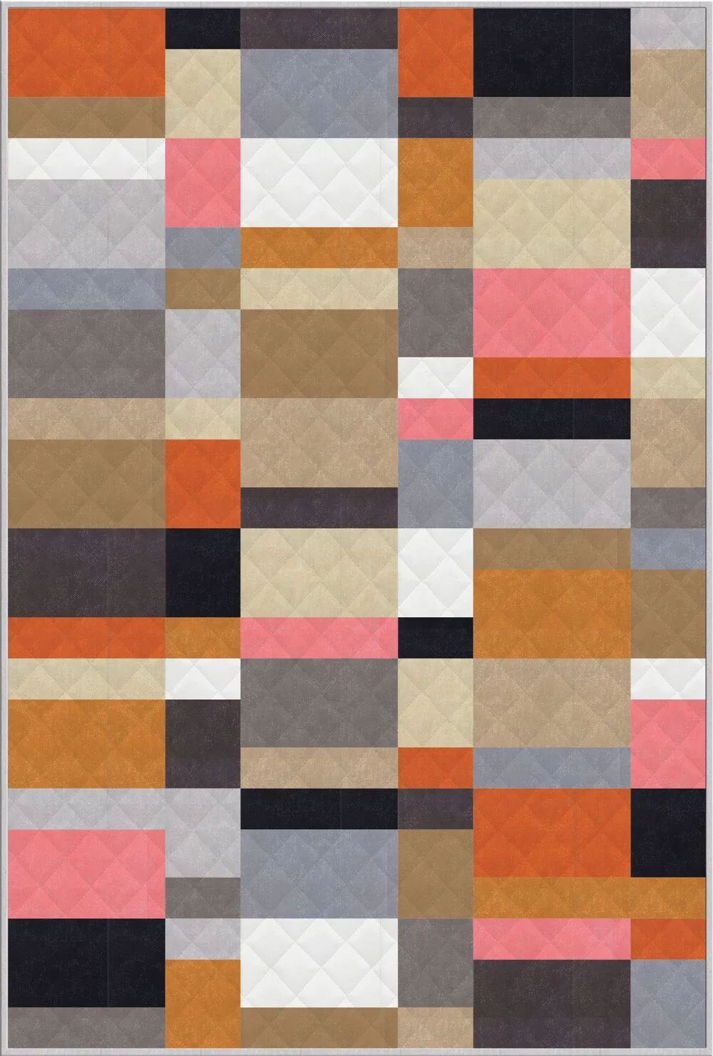 The neutral colors added to Zen Chic’s 2019 Spotted collection are a perfect fit for this free quilt pattern, In Color, also from Zen Chic.