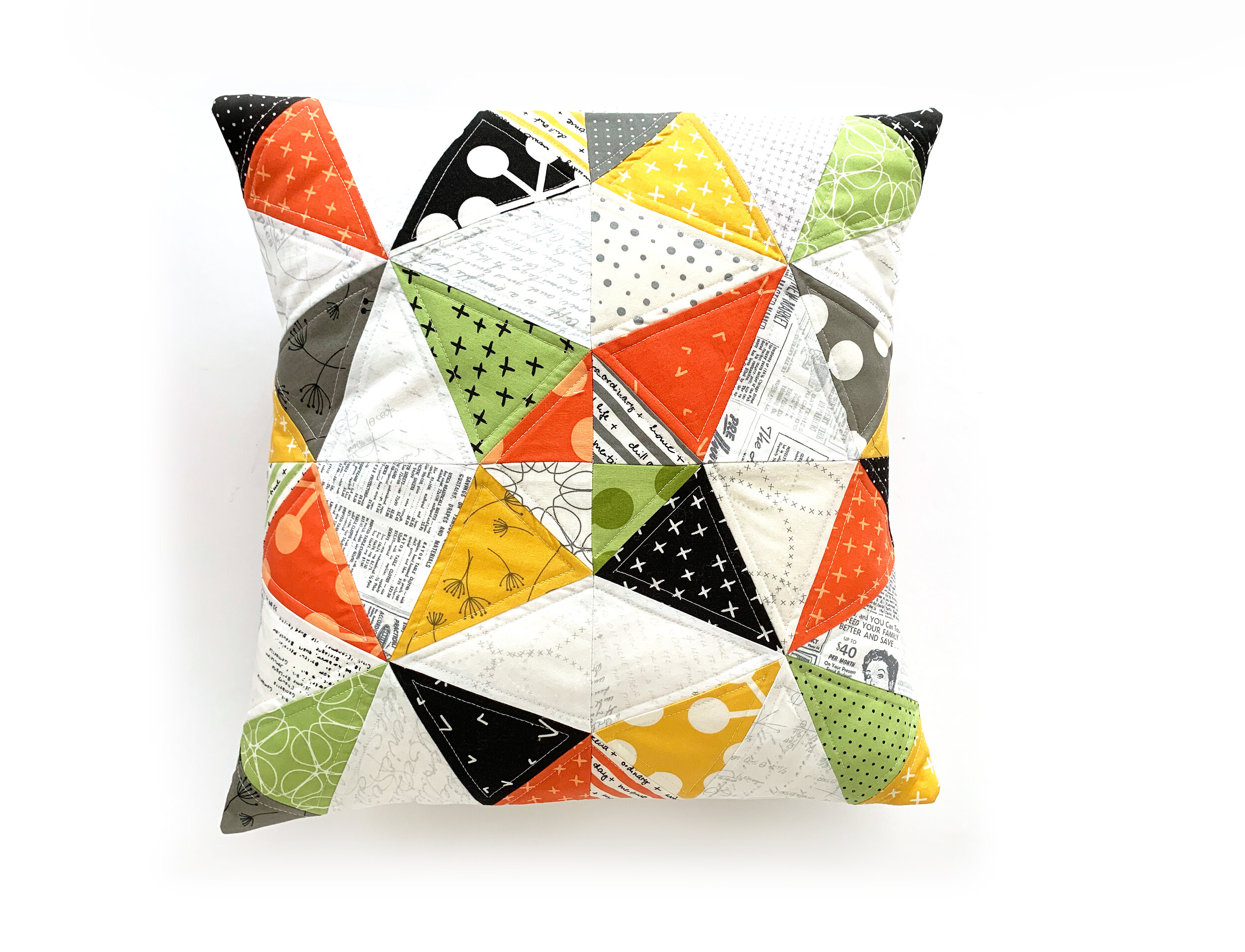 Sommetider venskab Forord Sew a stylish Compass Block Pillow - Free Pattern and Youtube Tutorial