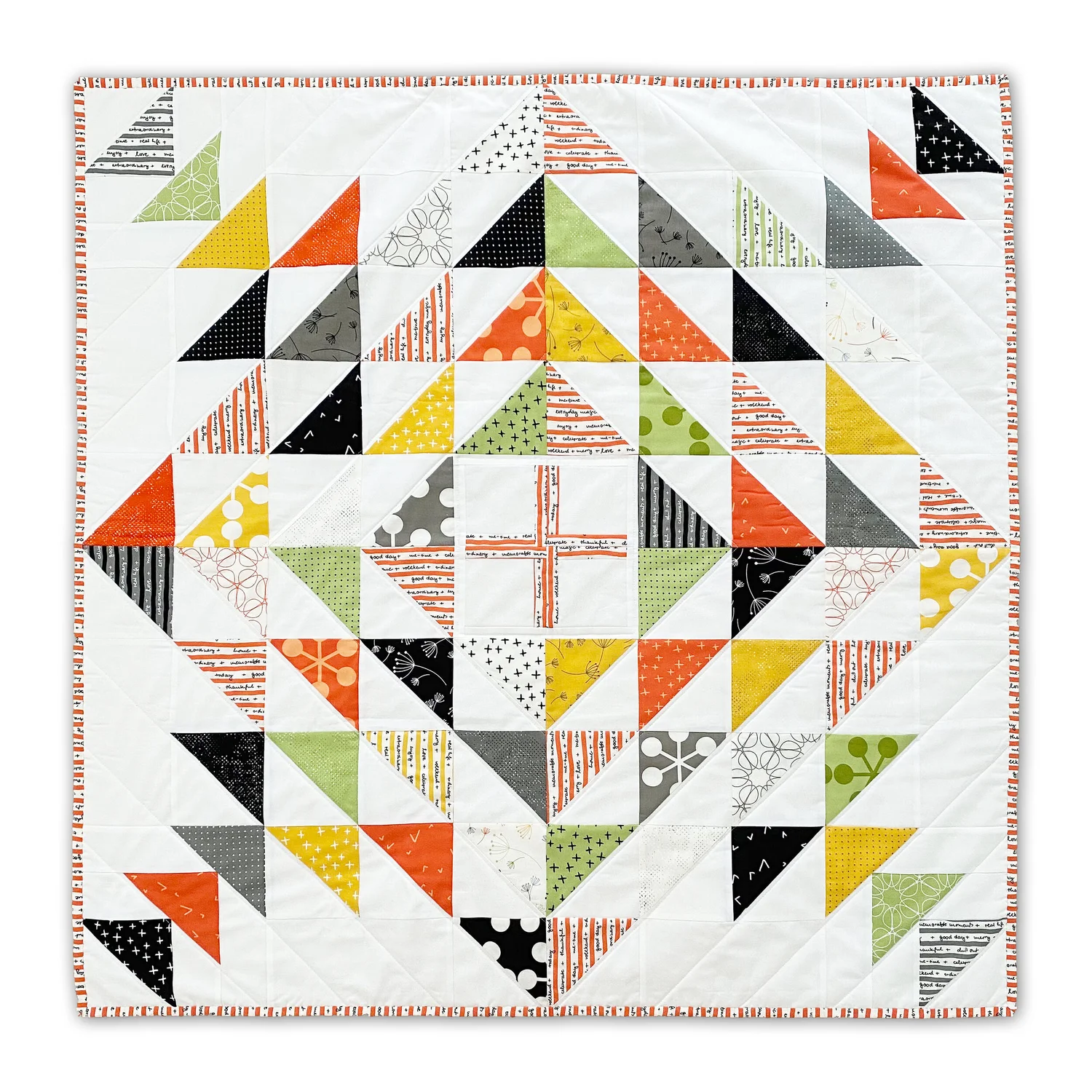Free Charm Pack Quilt Pattern - Splashdown Quilt featuring Quotation