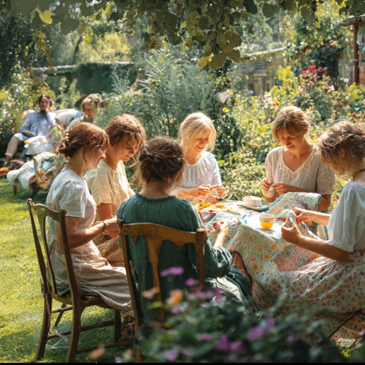 Nähen im Garten (Farbenrausch, SIEGEN) 