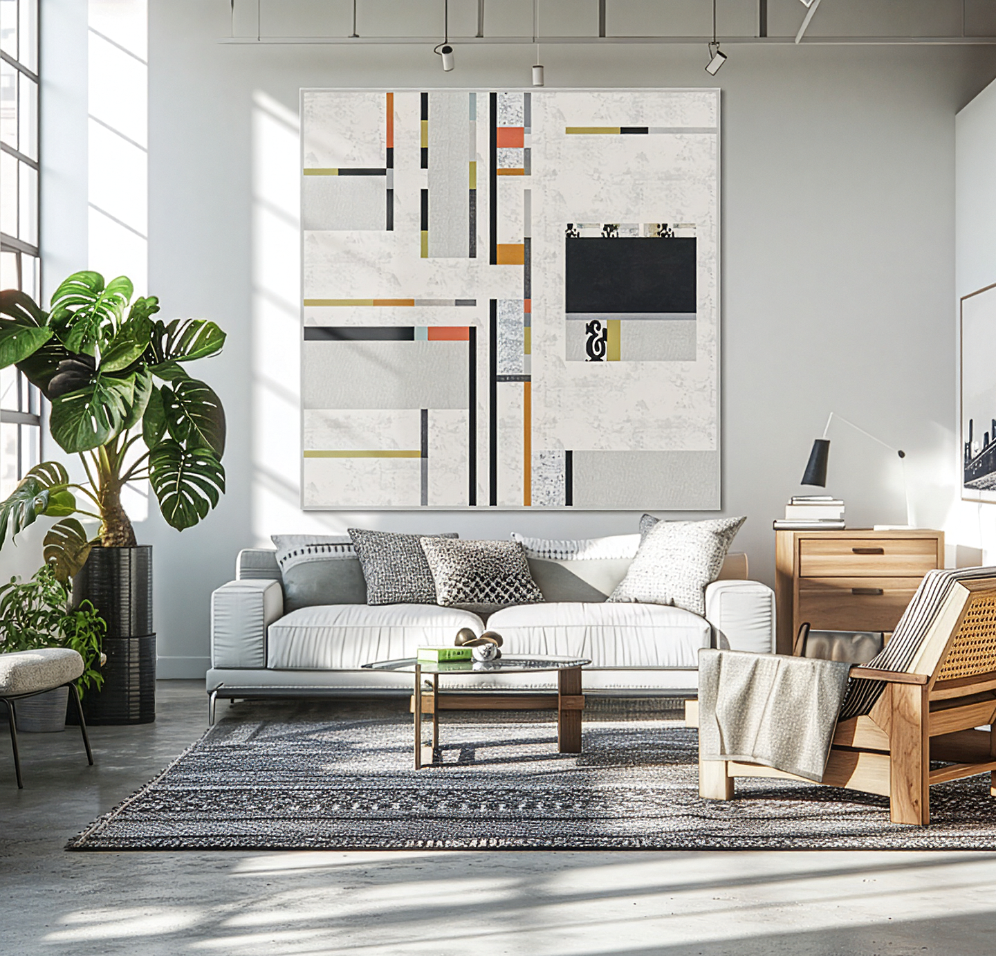 BETWEEN THE LINES – Moderner Statement‑Quilt (Farbenrausch, SIEGEN)  