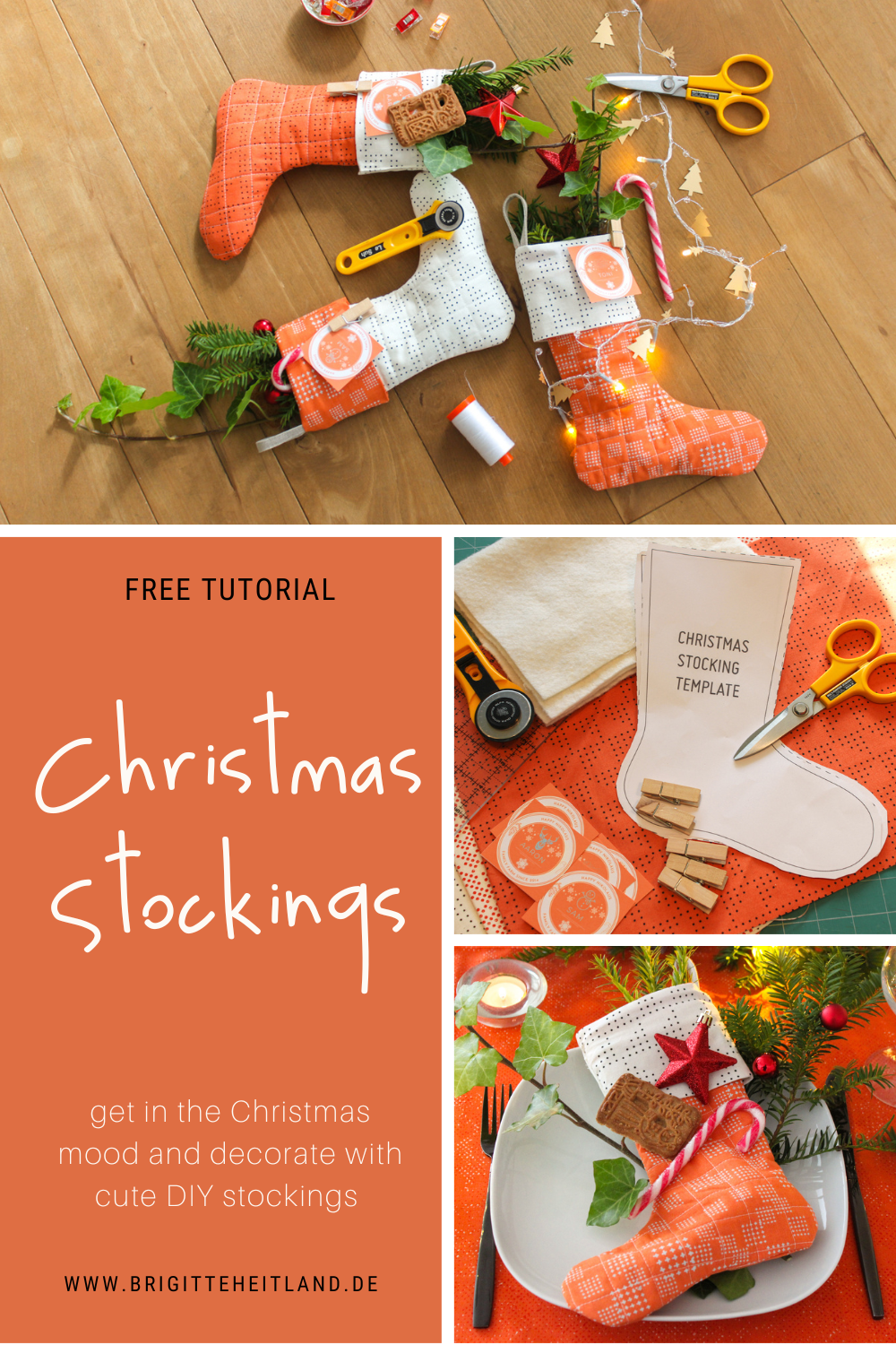 Cute Christmas Stockings with Free Pattern and Tutorial