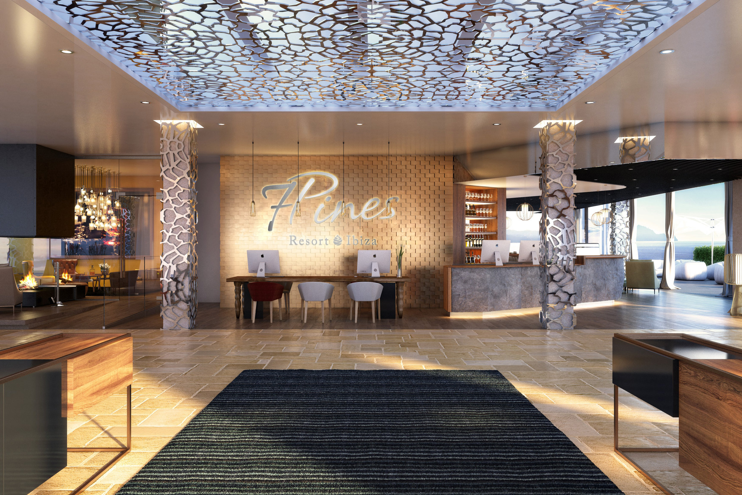 7Pines Resort Ibiza lobby
