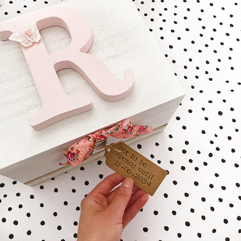 Time capsule box for baby naming ceremony