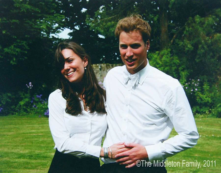 Talking about how they first got together.. William: "We obviously met at university - at St Andrews, we were friends for over a year first and it just sort of blossomed from then on. We just spent more time with each other had a good giggle, had lots of fun and realised we shared the same interests and just had a really good time. She's got a really naughty sense of humour, which kind of helps me because I've got a really dry sense of humour, so it was good fun, we had a really good laugh and then things happened." Kate: "Well I actually think I went bright red when I met you and sort of scuttled off, feeling very shy about meeting you. Actually, William wasn't there for quite a bit of the time initially, he wasn't there for Freshers Week, so it did take a bit of time for us to get to know each other but we did become very close friends from quite early on."