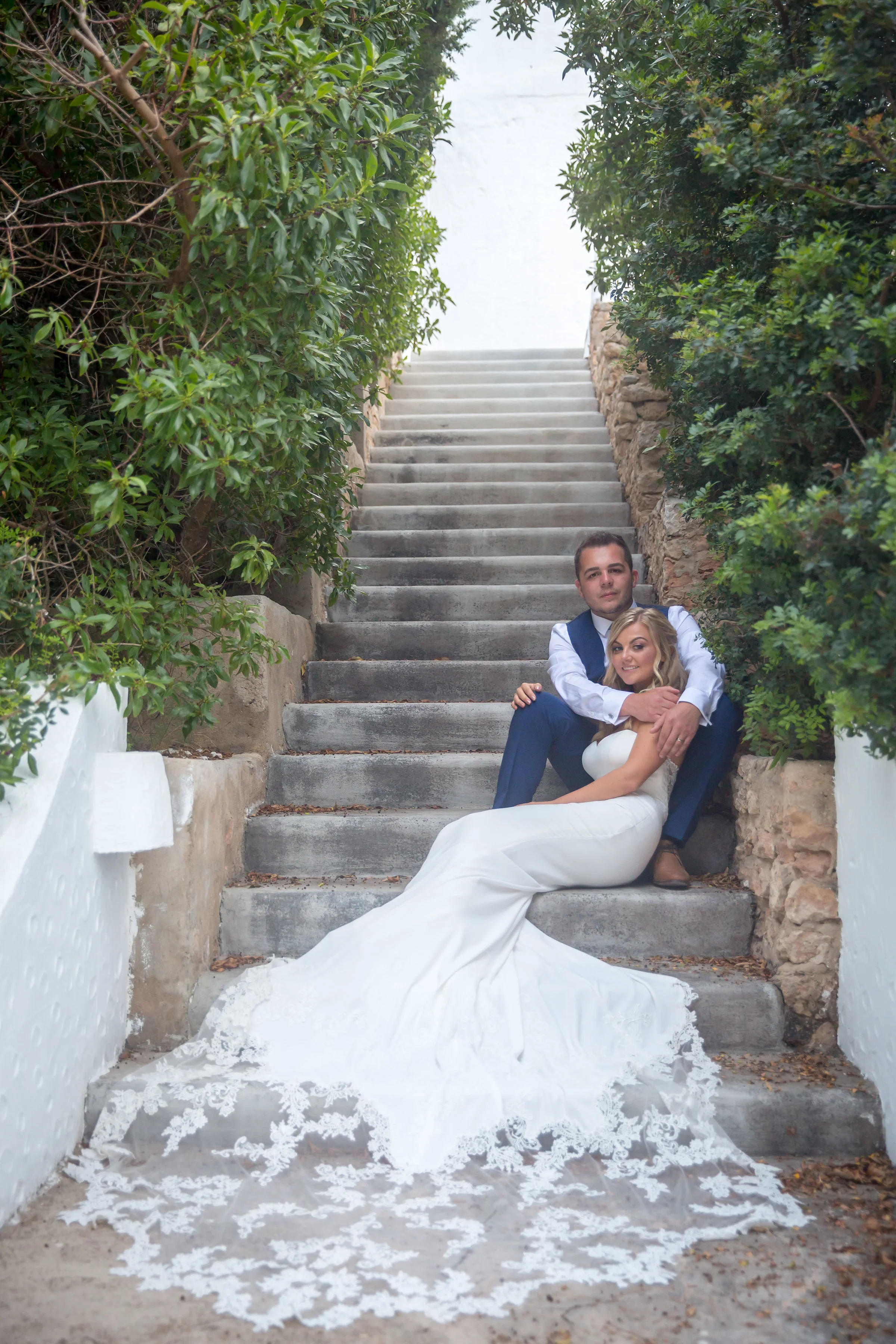 Bride and Groom at Elixir Shore Club, Ibiza. Photo by Matt Morgan.