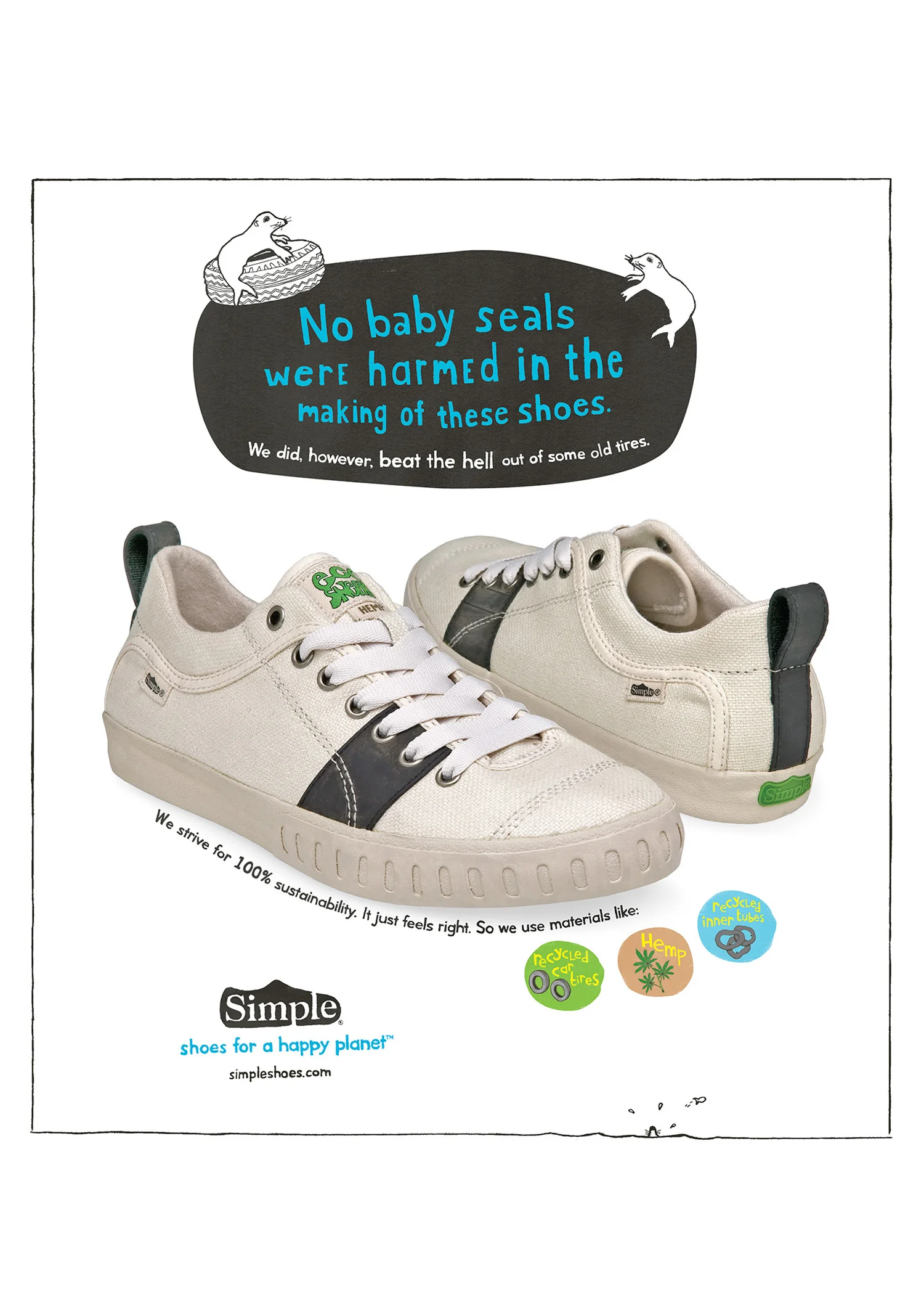 simple shoes for a happy planet