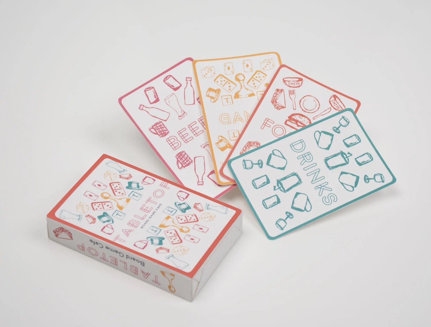 Tabletop Board Game Cafe Menu — Jessica Sharp
