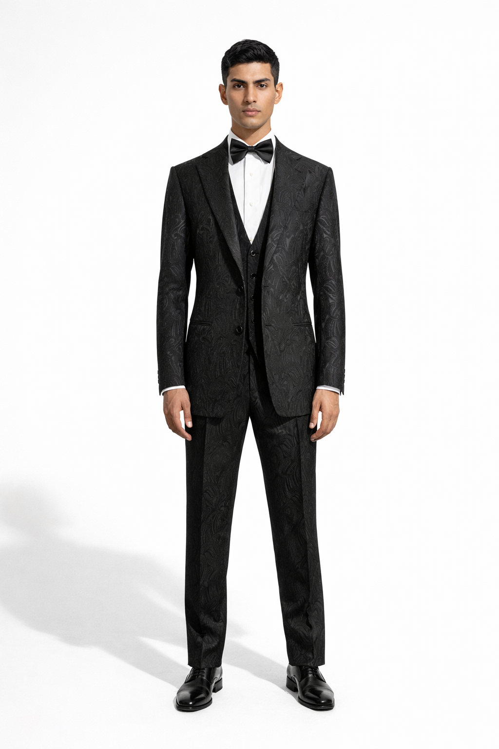 Elegant White & Black Tuxedo