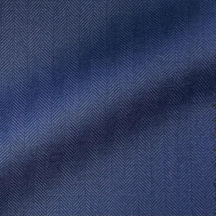 Blue Herringbone Stripe