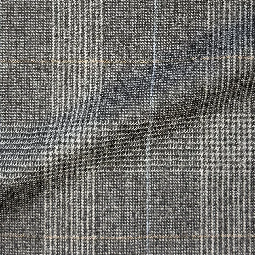 Gray Glen Check w/ Bronze & Blue Windowpane