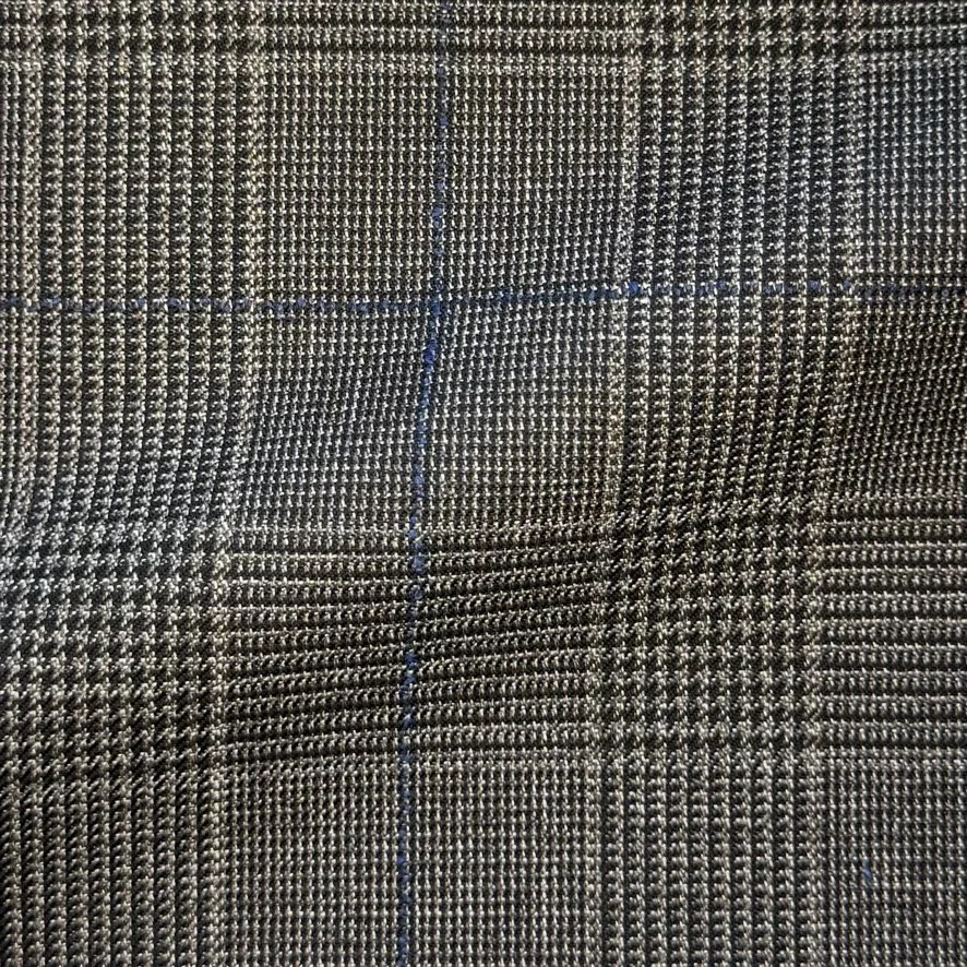 Taupe Glen Check w/ Blue Windowpane