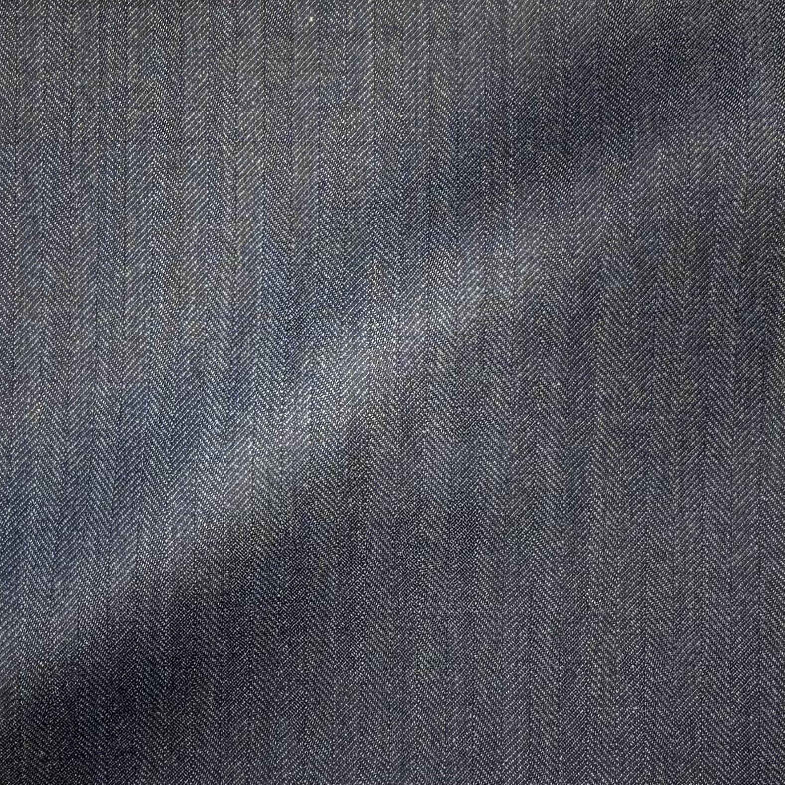 Dark Blue Herringbone Stripe