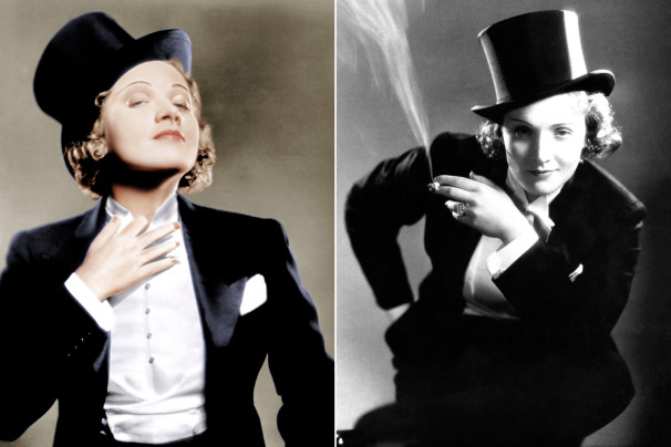 Style Reference: Marlene Dietrich (above) and Kate Moss