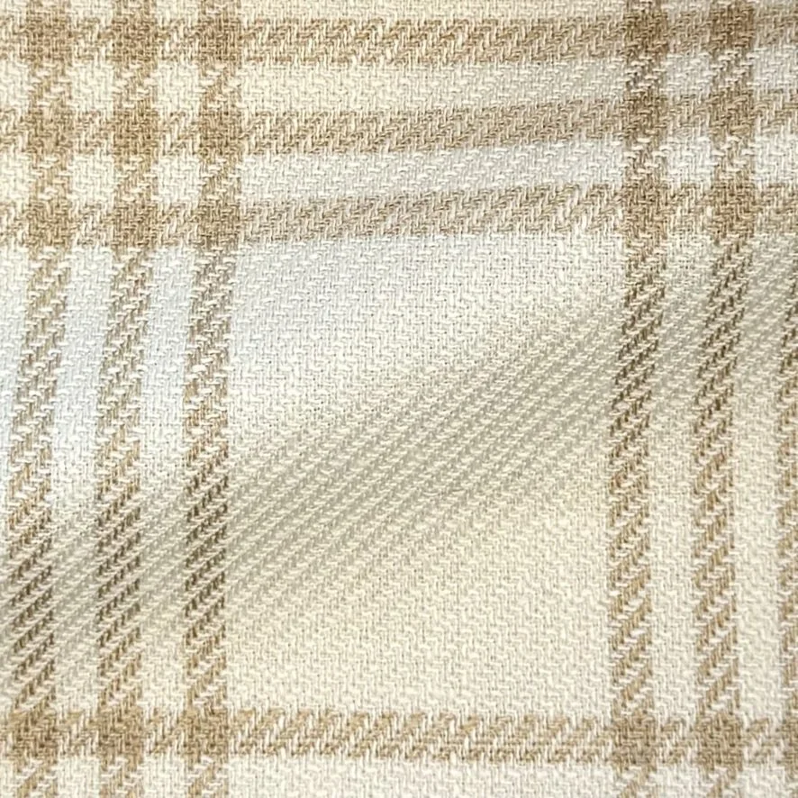 Off-White w/ Brown Check