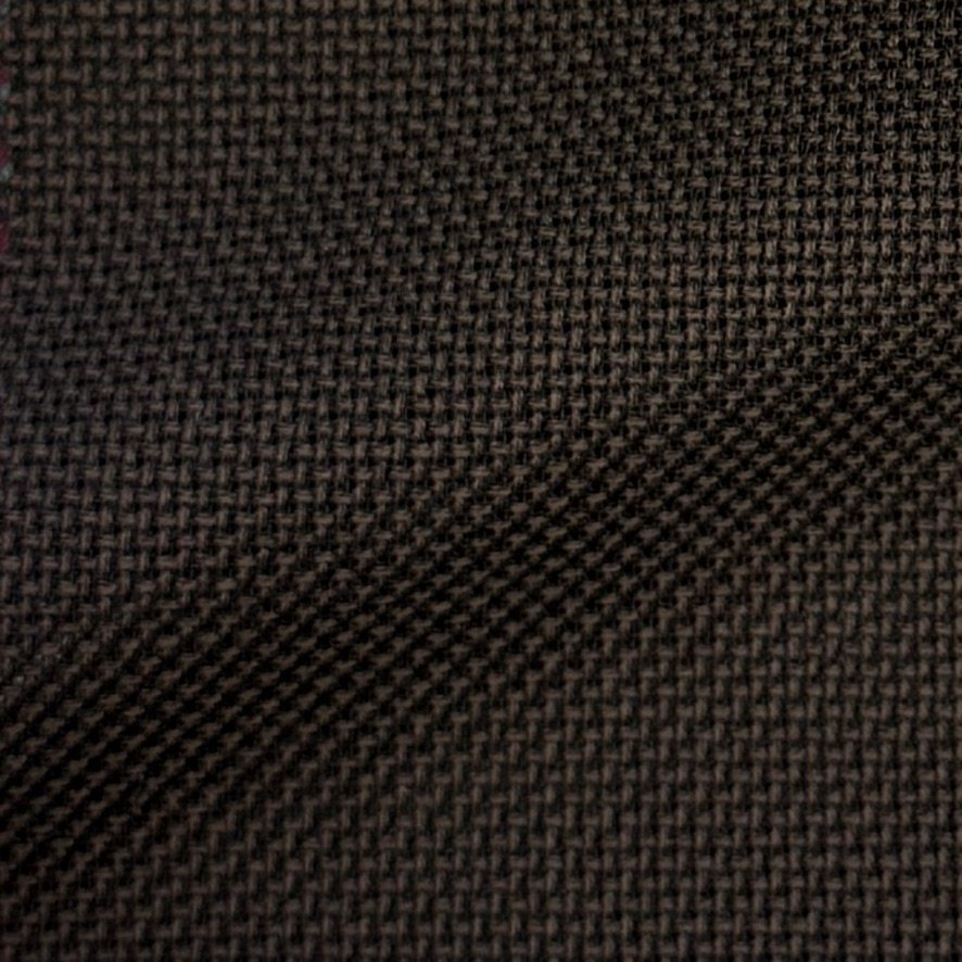 Dark Brown Hopsack
